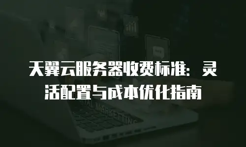 天翼云服务器收费标准：灵活配置与成本优化指南