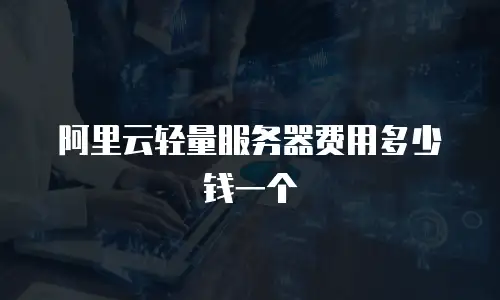 阿里云轻量服务器费用多少钱一个