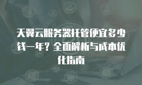 天翼云服务器托管便宜多少钱一年？全面解析与成本优化指南