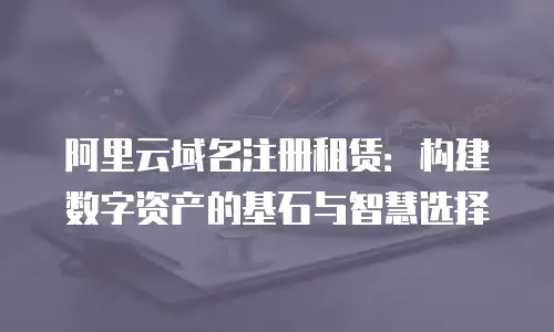 阿里云域名注册租赁：构建数字资产的基石与智慧选择