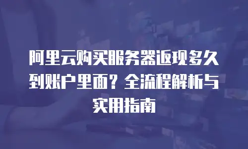 阿里云购买服务器返现多久到账户里面？全流程解析与实用指南