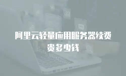 阿里云轻量应用服务器续费贵多少钱