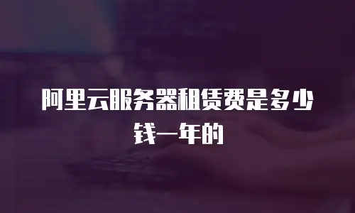 阿里云服务器租赁费是多少钱一年的