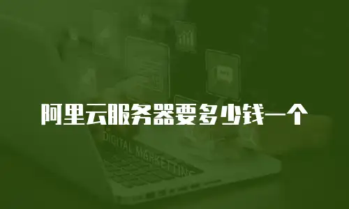 阿里云服务器要多少钱一个