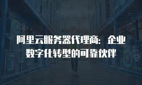 阿里云服务器代理商：企业数字化转型的可靠伙伴