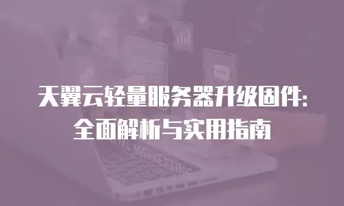 天翼云轻量服务器升级固件：全面解析与实用指南