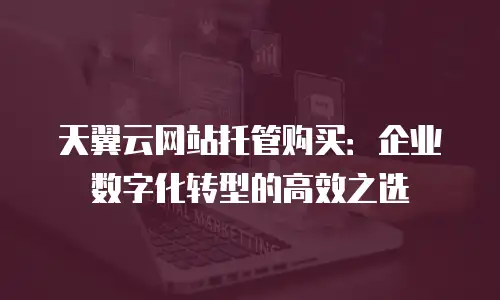 天翼云网站托管购买：企业数字化转型的高效之选