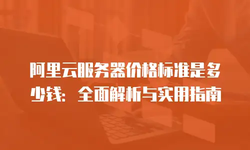 阿里云服务器价格标准是多少钱：全面解析与实用指南