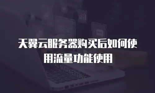 天翼云服务器购买后如何使用流量功能使用