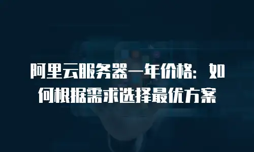 阿里云服务器一年价格：如何根据需求选择最优方案