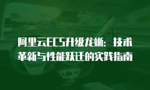 阿里云ECS升级龙蜥：技术革新与性能跃迁的实践指南