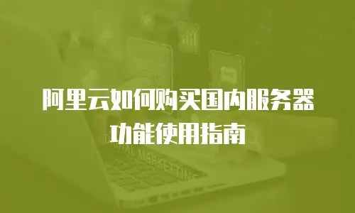 阿里云如何购买国内服务器功能使用指南