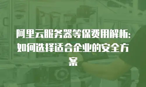 阿里云服务器等保费用解析：如何选择适合企业的安全方案