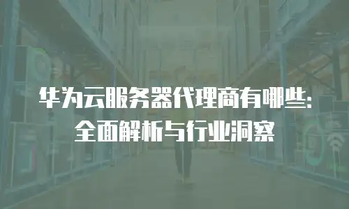 华为云服务器代理商有哪些：全面解析与行业洞察