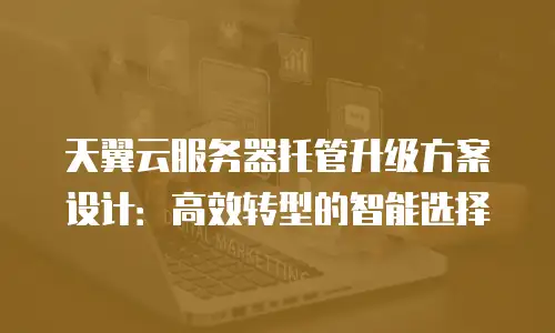 天翼云服务器托管升级方案设计：高效转型的智能选择