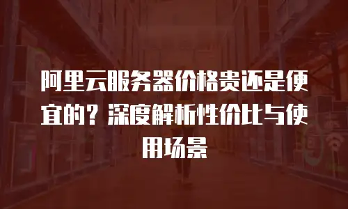 阿里云服务器价格贵还是便宜的？深度解析性价比与使用场景