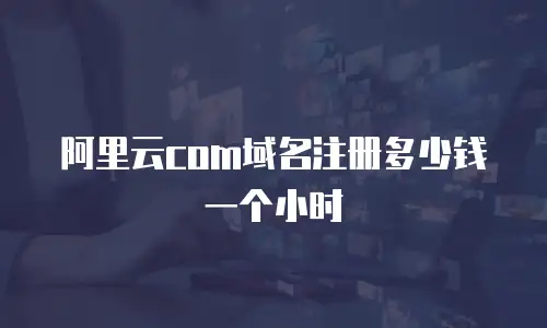 阿里云com域名注册多少钱一个小时