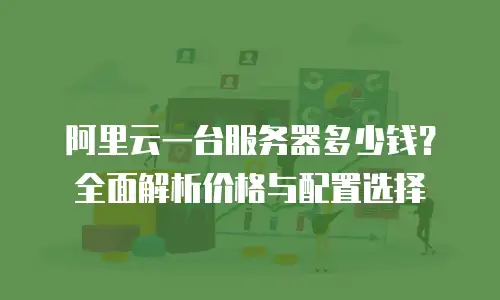 阿里云一台服务器多少钱？全面解析价格与配置选择