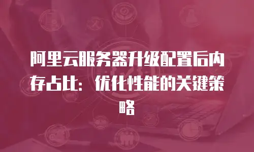阿里云服务器升级配置后内存占比：优化性能的关键策略
