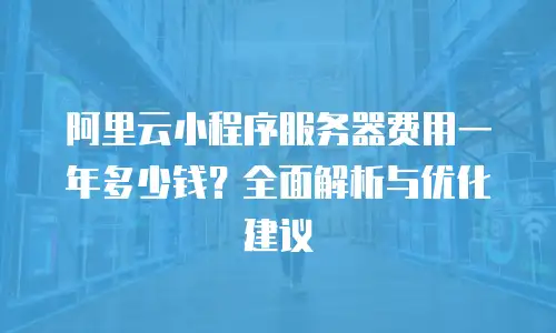 阿里云小程序服务器费用一年多少钱？全面解析与优化建议
