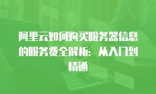 阿里云如何购买服务器信息的服务费全解析：从入门到精通