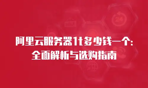 阿里云服务器1t多少钱一个：全面解析与选购指南