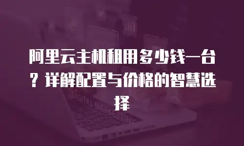 阿里云主机租用多少钱一台？详解配置与价格的智慧选择