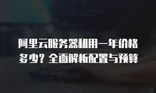 阿里云服务器租用一年价格多少？全面解析配置与预算