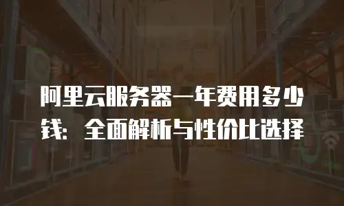 阿里云服务器一年费用多少钱：全面解析与性价比选择