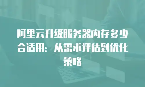 阿里云升级服务器内存多少合适用：从需求评估到优化策略