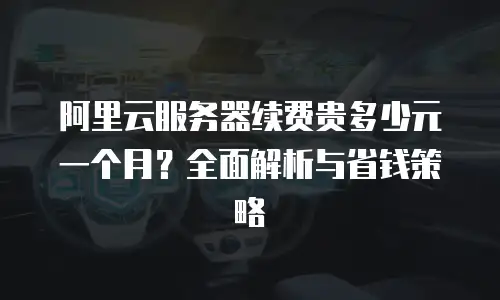 阿里云服务器续费贵多少元一个月？全面解析与省钱策略