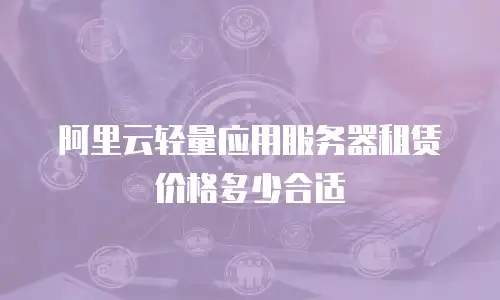 阿里云轻量应用服务器租赁价格多少合适