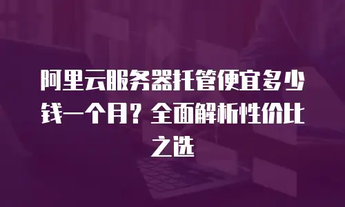 阿里云服务器托管便宜多少钱一个月？全面解析性价比之选