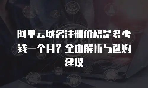 阿里云域名注册价格是多少钱一个月？全面解析与选购建议