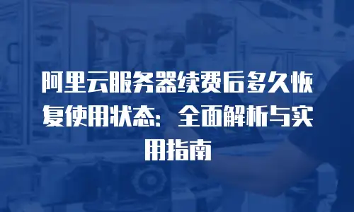 阿里云服务器续费后多久恢复使用状态：全面解析与实用指南