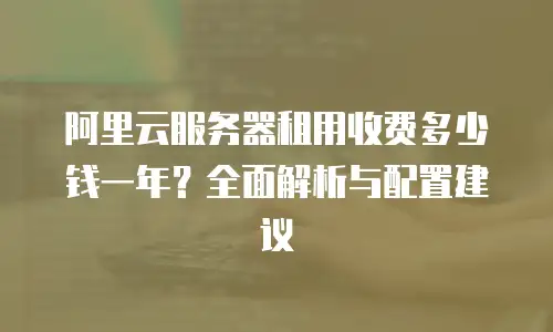 阿里云服务器租用收费多少钱一年？全面解析与配置建议