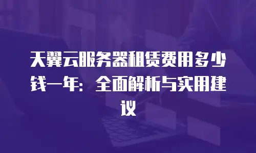 天翼云服务器租赁费用多少钱一年：全面解析与实用建议