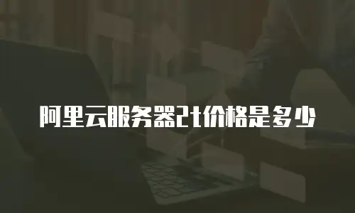 阿里云服务器2t价格是多少