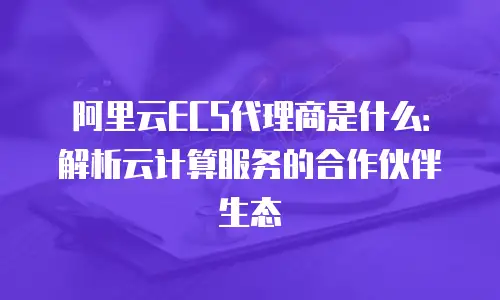 阿里云ECS代理商是什么：解析云计算服务的合作伙伴生态