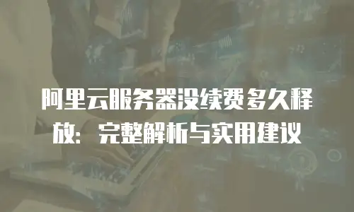 阿里云服务器没续费多久释放：完整解析与实用建议
