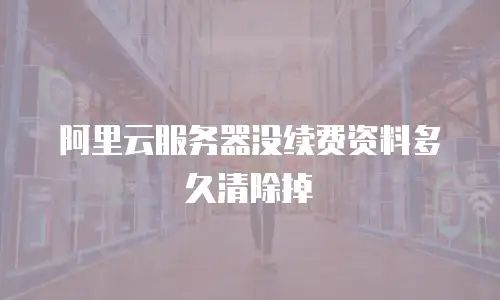 阿里云服务器没续费资料多久清除掉