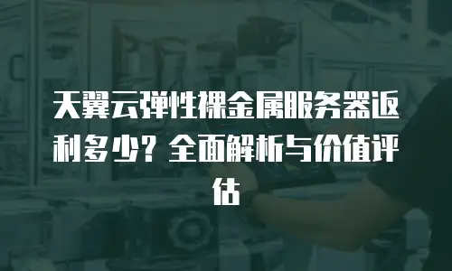 天翼云弹性裸金属服务器返利多少？全面解析与价值评估