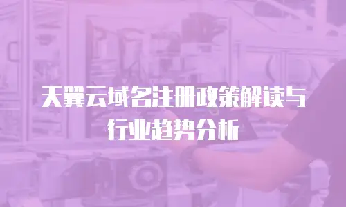 天翼云域名注册政策解读与行业趋势分析