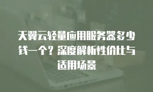 天翼云轻量应用服务器多少钱一个？深度解析性价比与适用场景