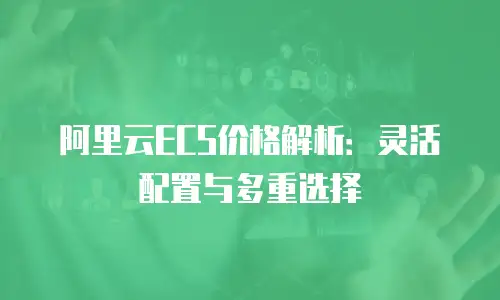 阿里云ECS价格解析：灵活配置与多重选择