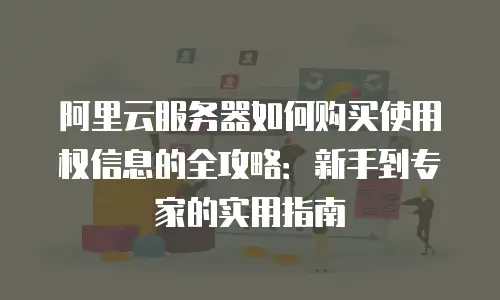 阿里云服务器如何购买使用权信息的全攻略：新手到专家的实用指南
