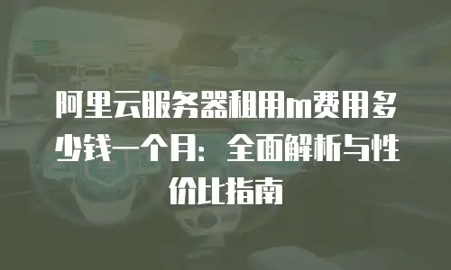 阿里云服务器租用m费用多少钱一个月：全面解析与性价比指南