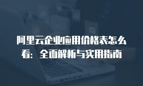 阿里云企业应用价格表怎么看：全面解析与实用指南