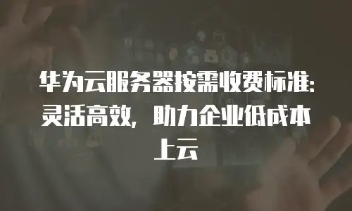 华为云服务器按需收费标准：灵活高效，助力企业低成本上云