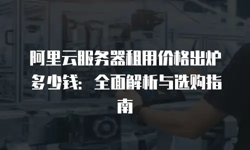 阿里云服务器租用价格出炉多少钱：全面解析与选购指南